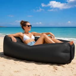 Inflatable Couch Air Lounger Chair Comfortable Portable Blow Up Sofa for Camping Beach Hiking Picnic Festival Backyard Office