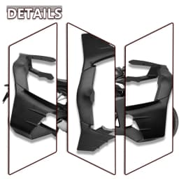 X For Honda CBR650R 2024 CBR 650 R 2025 CBR 650R 2026 Motorcycle Aero Fixed Wind Wing Front Spoiler Winglets Front Lip Downforce