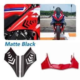 X For Honda CBR650R 2024 CBR 650 R 2025 CBR 650R 2026 Motorcycle Aero Fixed Wind Wing Front Spoiler Winglets Front Lip Downforce