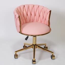 Luxury Makeup Chair with Adjustable Height, Swivel Vanity Stool for Bedroom Salon