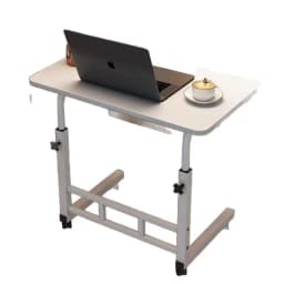 Height Adjustable Rolling Computer Desk Bedside Standing Folding Side Table Portable Commercial Escritorio De Oficina Furniture