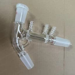 Glass microdistiller grinding mouth distillation connection pipe fractionation head, vertical thorn distillation equipment 19/26