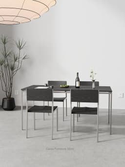 Nordic Solid Wood Dining Chair for Home, Minimalist Backrest Seat with Natural Grain, Rustic Elegant Accent Chair