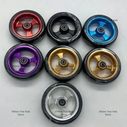 4 Inch 5 Inch Aluminum Alloy Front Wheel Casters High Speed Wear Resistant Sports Wheelchair Replacement Accessories