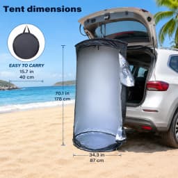 Portable Pop-Up Privacy Tent Outdoor Shower Tent Foldable with Storage Bag Easy Setup for Beach Camping - Ideal for Outdoor Use