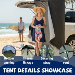 Portable Pop-Up Privacy Tent Outdoor Shower Tent Foldable with Storage Bag Easy Setup for Beach Camping - Ideal for Outdoor Use