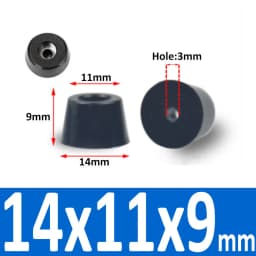 Black Rubber Machine Feet Pad Table Chairs Height Adjustable Shock Pad With Gasket