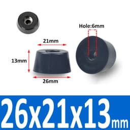 Black Rubber Machine Feet Pad Table Chairs Height Adjustable Shock Pad With Gasket