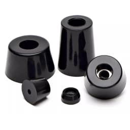 Black Rubber Machine Feet Pad Table Chairs Height Adjustable Shock Pad With Gasket