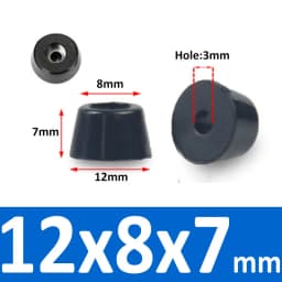 Black Rubber Machine Feet Pad Table Chairs Height Adjustable Shock Pad With Gasket
