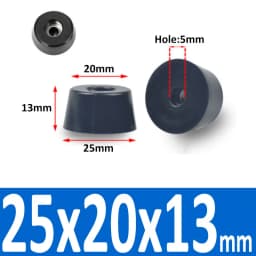 Black Rubber Machine Feet Pad Table Chairs Height Adjustable Shock Pad With Gasket