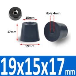Black Rubber Machine Feet Pad Table Chairs Height Adjustable Shock Pad With Gasket