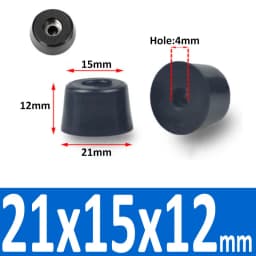 Black Rubber Machine Feet Pad Table Chairs Height Adjustable Shock Pad With Gasket