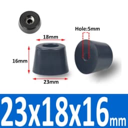 Black Rubber Machine Feet Pad Table Chairs Height Adjustable Shock Pad With Gasket
