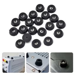 Black Rubber Machine Feet Pad Table Chairs Height Adjustable Shock Pad With Gasket