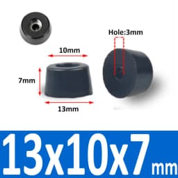 Black Rubber Machine Feet Pad Table Chairs Height Adjustable Shock Pad With Gasket