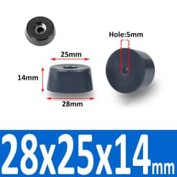 Black Rubber Machine Feet Pad Table Chairs Height Adjustable Shock Pad With Gasket