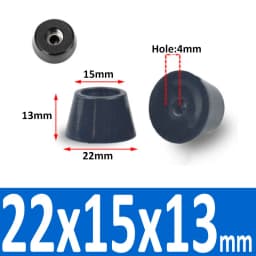 Black Rubber Machine Feet Pad Table Chairs Height Adjustable Shock Pad With Gasket