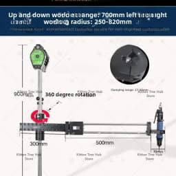 Multifunctional labor-saving telescopic rotating air and wind batch vertical balance arm lock electric screwdriver holder