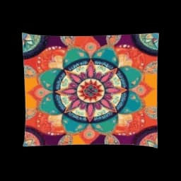 Rectangular Shape Sunshade Sail Bohemian Print Flower Print Patio Canopy Waterproof Fabric UV Block Shade Backyard Use