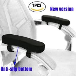 1/2Pcs Slow Rebound Memory Foam Armrest Cushion Pad Chair Mat Elbow Rest Cover Office Chair Arm Cover Black Grey Wholesale