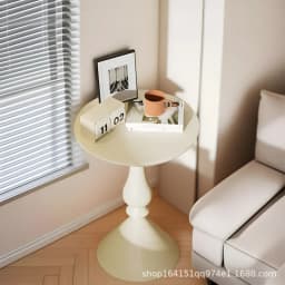 New Cream Style Living Room, Sofa Side Table, Small Movable Small Unit, Nordic Mini Coffee Table, Circular Table Coffee Tables