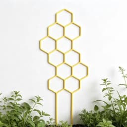1PC Honeycomb Design Plant Trellis, Rustproof Plastic Support For Potted Vines And Flowers, Indoor Outdoor Garden Climbing Frame