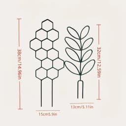 1PC Honeycomb Design Plant Trellis, Rustproof Plastic Support For Potted Vines And Flowers, Indoor Outdoor Garden Climbing Frame