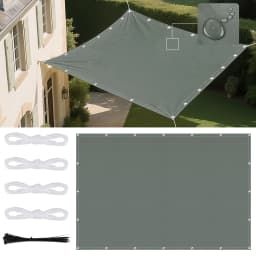 Waterproof Shade Sail with Grommets Tent Tarp Cover Sunshade Cloth Awning Canopy for Outdoor Garden Patio Camping Hiking Shelter