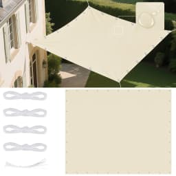 Waterproof Shade Sail with Grommets Tent Tarp Cover Sunshade Cloth Awning Canopy for Outdoor Garden Patio Camping Hiking Shelter