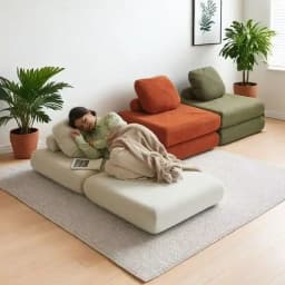 Modern Double Sofa Chair Bed Fabric single sofa Home Living Room Lounging Stylish Sofa Chair Seat Multifunction Folding Sofa Bed