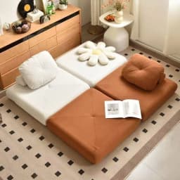 Modern Double Sofa Chair Bed Fabric single sofa Home Living Room Lounging Stylish Sofa Chair Seat Multifunction Folding Sofa Bed