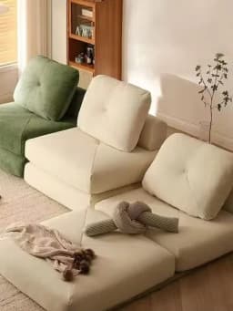 Modern Double Sofa Chair Bed Fabric single sofa Home Living Room Lounging Stylish Sofa Chair Seat Multifunction Folding Sofa Bed