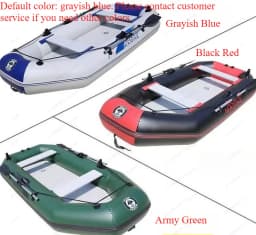 Thick PVC Inflatable Boat Foldable Rubber Dinghy Full Kits For Fishing Flood Rescue Kayak