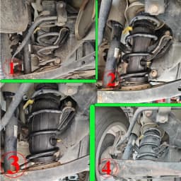Straight Car Rear Suspension Spring Airbag Noise Reduction for Sedan SUV Off-Road Vehicles Automobile Air Shock Absorber