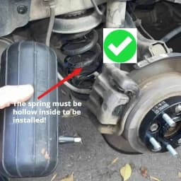 Straight Car Rear Suspension Spring Airbag Noise Reduction for Sedan SUV Off-Road Vehicles Automobile Air Shock Absorber