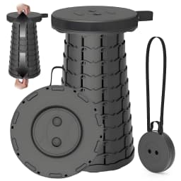 Collapsible Compact Stool Load Bearing Portable Camping Seat Ultra Light Hiking Fishing Outdoor Activities Bus Subway Commuting