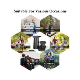 Collapsible Compact Stool Load Bearing Portable Camping Seat Ultra Light Hiking Fishing Outdoor Activities Bus Subway Commuting