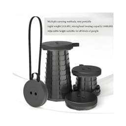 Collapsible Compact Stool Load Bearing Portable Camping Seat Ultra Light Hiking Fishing Outdoor Activities Bus Subway Commuting