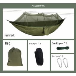 Family Courtyard V Frame Suspended Bed Outdoor Two People Detachable Mosquito Proof Mesh Hammock Camping Portable Sleeping Bag