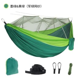 Family Courtyard V Frame Suspended Bed Outdoor Two People Detachable Mosquito Proof Mesh Hammock Camping Portable Sleeping Bag