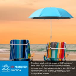 New Detachable Clamp Sun Umbrella Portable Foldable Chair Parasol For Camping Beach Fishing Chair Outdoor Sun Protection