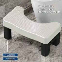 1Pcs Sturdy Plastic Toilet Squat Stool Non Slip Surface Stable Legs For Better Bowel Posture Adults Kids Bathroom