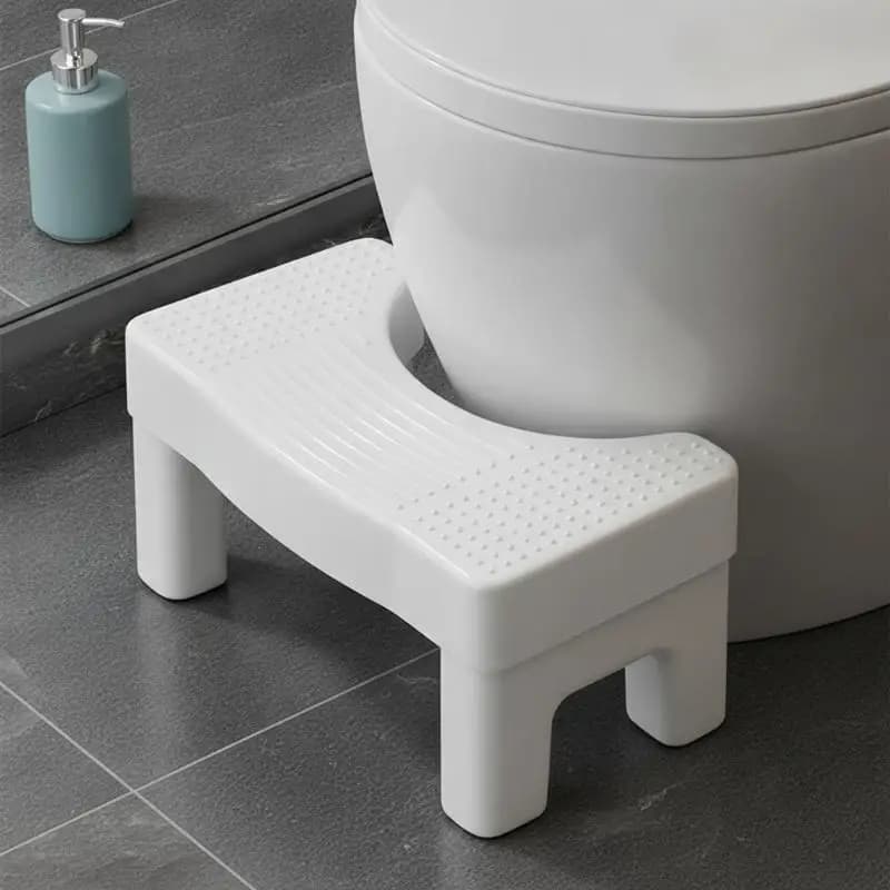 1Pcs Sturdy Plastic Toilet Squat Stool Non Slip Surface Stable Legs For Better Bowel Posture Adults Kids Bathroom