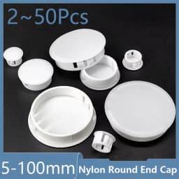 White Plastic Hole Plug Snap On Plug Furniture Door And Window Decoration Dust Cover 5mm~100mm