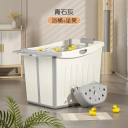Cartoon Baby Folding Tub Insulation Baby Swimming Heightened Bath Bath Bucket Medium Large Children's Tub Thickened