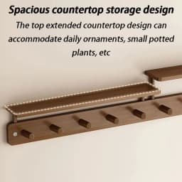 Wall Mounted Coat Racks Entrance Hall Clothes Storage Rack Stand Interior Hallway Clothing Organizer Hanger with Storage Shelf