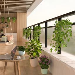 2026 Stainless Steel Flower Stand Simple Flower Pot Hanging Rack Balcony Flower Stand Hanging Basket Flower Pot Rack