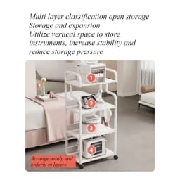 Beauty Instrument Cart Spectrometer Cart Small Bubble Movable Beauty Salon Trolley Special Tool Cart