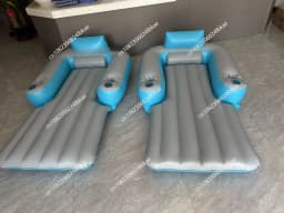 Inflatable Automatic Floating Row Built-in Propulsion Motor Rings Outdoor Swimming Pool Water Foldable Backrest Motor Lounge
